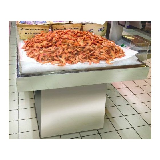 Îlot carré poissonnerie 150 x 150 cm Îlot carré poissonnerie 150 x 150 cm