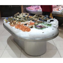 Îlot oblong poissonnerie 150 x 100 cm