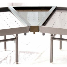 Raccord d'angle table poissonnerie inox