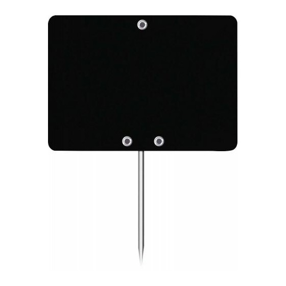Étiquette noire à pique 7 x 5 cm - par 10 Étiquette noire à pique 7 x 5 cm - par 10