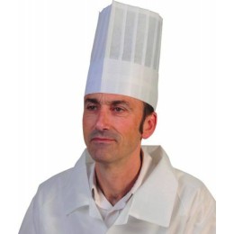 Toque de cuisine jetable avec coiffe en viscose - par 10