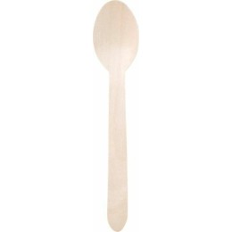 Cuillère à soupe bois 16 cm - paquet de 100