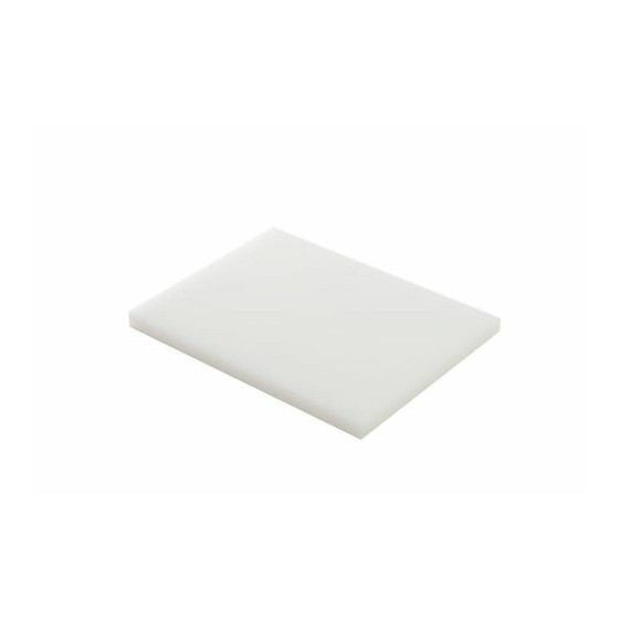 Planche de découpe blanche PEHD 40 x 30 x 2 cm