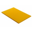 Planche de découpe PEHD jaune 53 x 32,5 x 2 cm