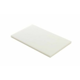 Planche de découpe PEHD blanche 53 x 32,5 x 2 cm