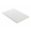 Planche de découpe PEHD blanche 100 x 60 x 2,5 cm