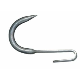 Crochet fixe pour barre de 15 mm, L. 14 cm ø 12 cm