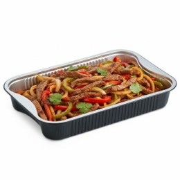 Barquette aluminium noir lisse Ready2Cook 1896 ml - par 100