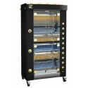 Rôtissoire 8 broches 975 avec toit à gaz