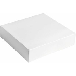 Boite pâtissière blanche en carton 23 x 23 x 5 cm - par 50