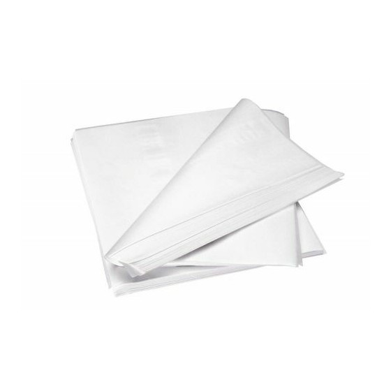 Papier paraffiné 1 face blanc 55 g/m² feuilles 50 x 35 cm - par 10 kg