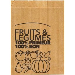 Sac fruits et légumes kraft brun 1kg /1000
