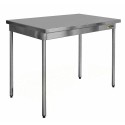 Table centrale démontable inox 220 x 70 x 90 cm