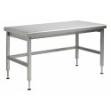 Table inox à hauteur variable 150 x 70 cm