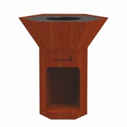 Brasero acier rouille