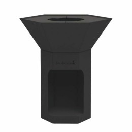 Brasero acier noir