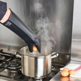 Gant de cuisine professionnel silicone noir 29,30 cm