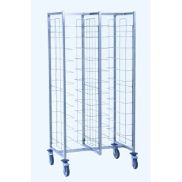 Chariot pour casier à vaisselle 8 niveaux 63 x 63 x 178,5 cm