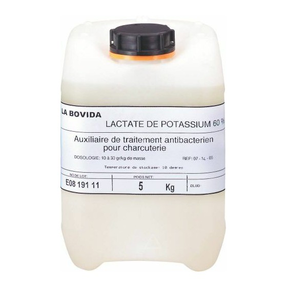 Lactate de potassium - par 25 kg Lactate de potassium - par 25 kg