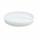 Assiette 3 compartiments céramique avec antidérapant ⌀ 18,8 cm - par 10