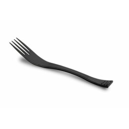 Fourchette réutilisable PS noir 20 cm - par 40