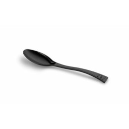 Cuillère à dessert réutilisable PS noir 15 cm - par 40