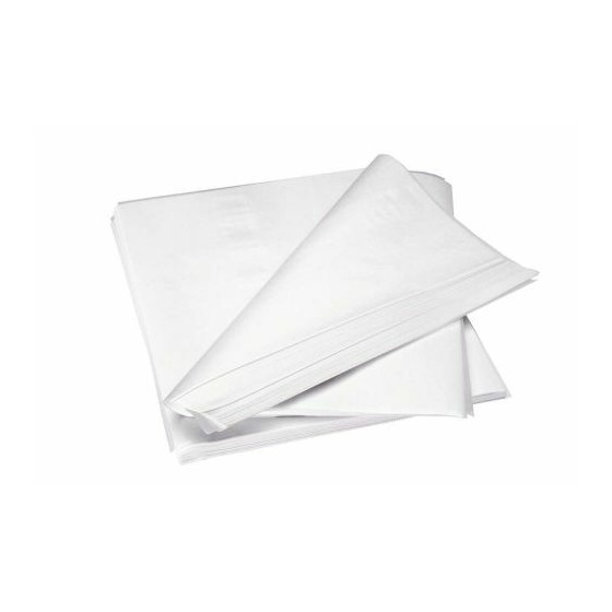 Papier paraffiné 2 faces blanc 40 g/m² feuilles 33 x 25 cm - par 10 kg