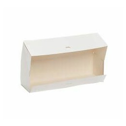 Boite pâtissière blanche en carton 20 x 11 x 10 cm - par 25