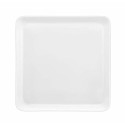 Assiette plate carrée Yaka blanche 25,5 x 25,5 cm - par 6