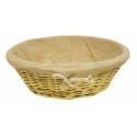 Corbeille osier ronde déhoussable ø 29 cm