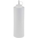 Distributeur sauce bouteille PE blanc 0,65 L - par 12