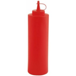 Distributeur sauce bouteille PE rouge 0,65 L - par 12