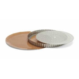Moule à tarte inox perforé et feuille cuisson 28 cm