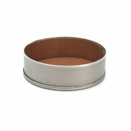 Moule à manqué inox perforé et feuille de cuisson 20 cm