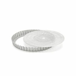 Moule à tarte inox perforé et feuille de cuisson 24 cm
