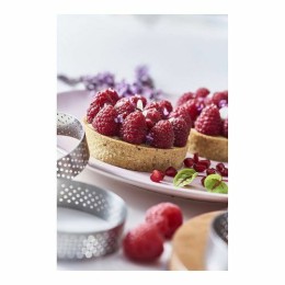 Cercle à tarte inox perforé  Ø 8,5 X 2 cm