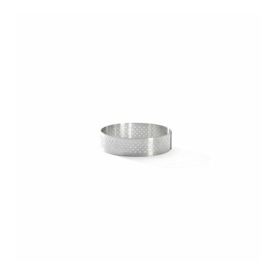 Cercle à tarte inox perforé - rond - 8 cm