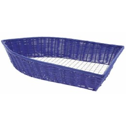 Corbeille de présentation en forme bateau bleu PP 58 x 41 x 12 cm