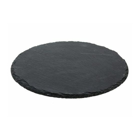Plateau en ardoise rond ø 30 cm - par 8 Plateau en ardoise rond ø 30 cm - par 8