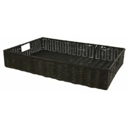 Manne carita noire PP 60 x 40 x 10 cm