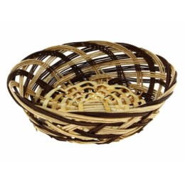 Corbeille ronde osier ø 25 x 7,5 cm - par 30