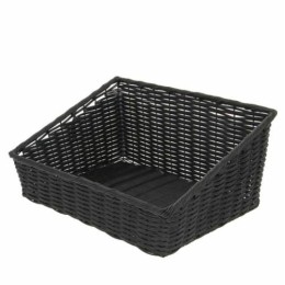 Manne bacplast en PP noire 50 x 40 x 12/24 cm