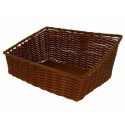 Manne bacplast en PP chocolat 50 x 40 x 12/24 cm
