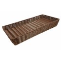 Manne oblong chocolat 50 x 25 x 7,5 cm