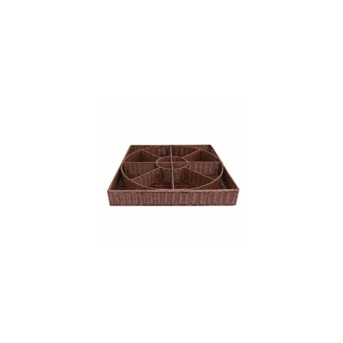 Manne rueda 16 cases chocolat 80 x 80 x 12 cm - La Bovida