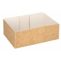 Caissette pâtissière kraft brun 14 x 10 x 5 cm - par 100