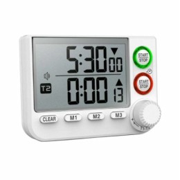 Minuteur électronique rotatif 2 temps 99h