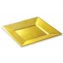 Assiette carrée réutilisable PS or 240 mm - par 12