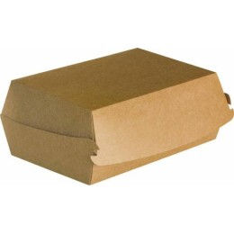 Boîte burger kraft brun 237 x 135 x 75 mm - par 100