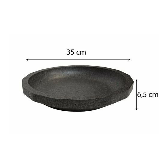 Plateau fruits de mer polystyrène rond noir Ø 35 cm - par 30